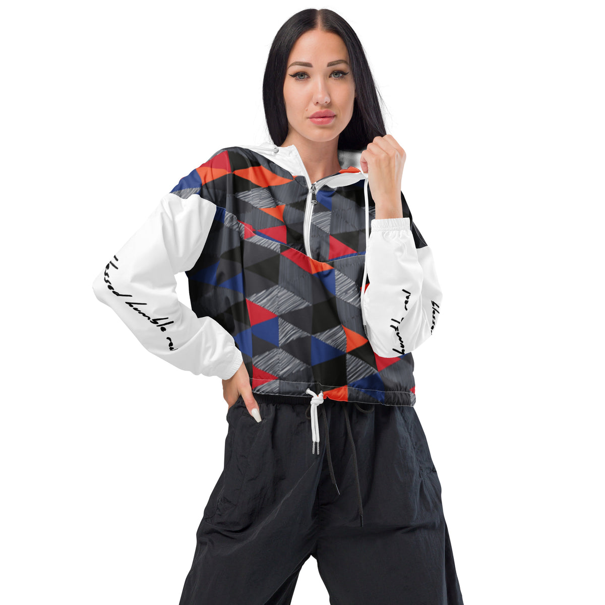 BHR Women's Cropped Windbreaker – Blessed Humble Real